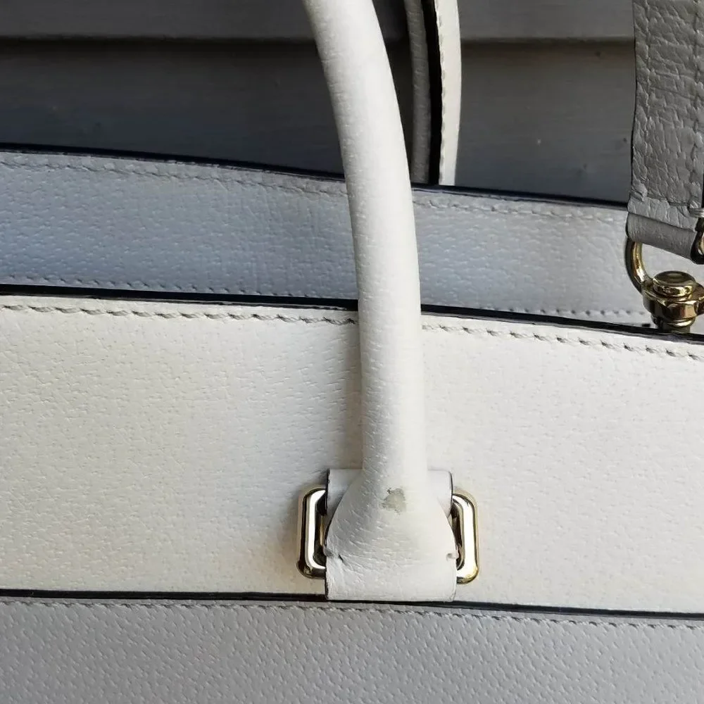 Iconic Kate Spade Gray Cameron Street Candace Leather Satchel - Picture 12 of 13